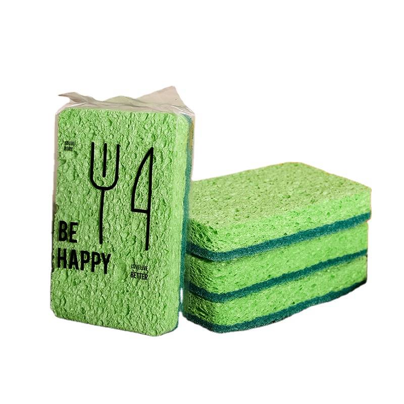 Factory Wholesale Hemp Magic Wood Pulp Cotton Cellulose Magic Sponge Dish Cleaning